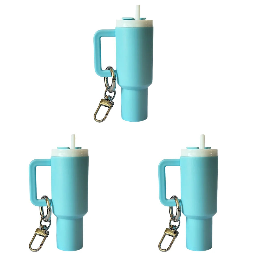 Mini Cup Keychain Lip Balm Keychain Cute Tumbler Key Ring Chapstick Holder Keychain Handbag Charms Key Ring for Handbag Decor