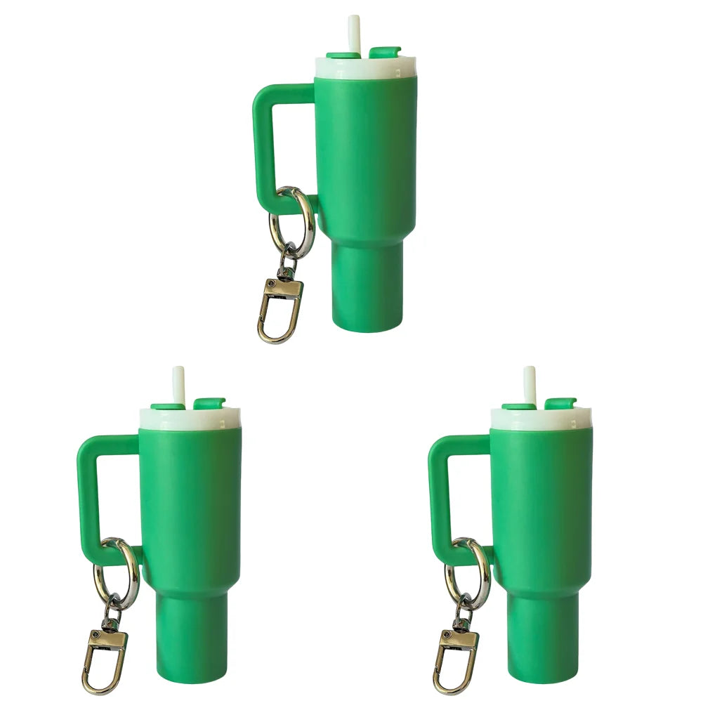 Mini Cup Keychain Lip Balm Keychain Cute Tumbler Key Ring Chapstick Holder Keychain Handbag Charms Key Ring for Handbag Decor