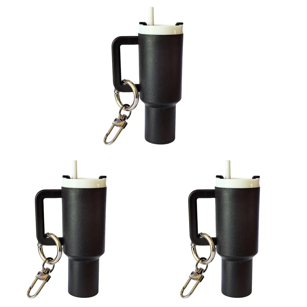 Mini Cup Keychain Lip Balm Keychain Cute Tumbler Key Ring Chapstick Holder Keychain Handbag Charms Key Ring for Handbag Decor