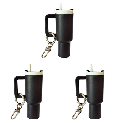 Mini Cup Keychain Lip Balm Keychain Cute Tumbler Key Ring Chapstick Holder Keychain Handbag Charms Key Ring for Handbag Decor